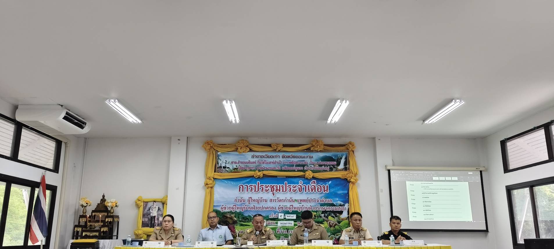 🦕พช.เวียงเก่า : ร่วมประชุมประจำเดือนกำนัน/ผู้ใหญ่บ้าน